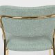 WHITE LABEL LIVING Jolien spisebordsstol - lysegrn polyester/nylon og guld stl