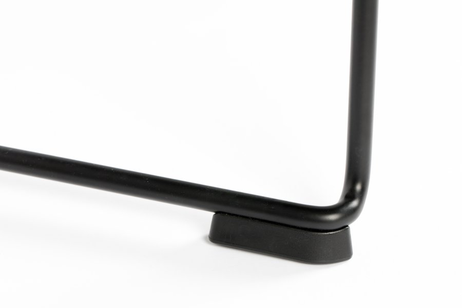 WHITE LABEL LIVING Stacks spisebordsstol, stabelbar - sort polypropylen og stl