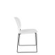WHITE LABEL LIVING Stacks spisebordsstol, stabelbar - hvid polypropylen og stl