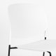WHITE LABEL LIVING Stacks spisebordsstol, stabelbar - hvid polypropylen og stl