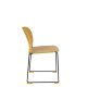 WHITE LABEL LIVING Stacks spisebordsstol, stabelbar - okkergul polypropylen og stl