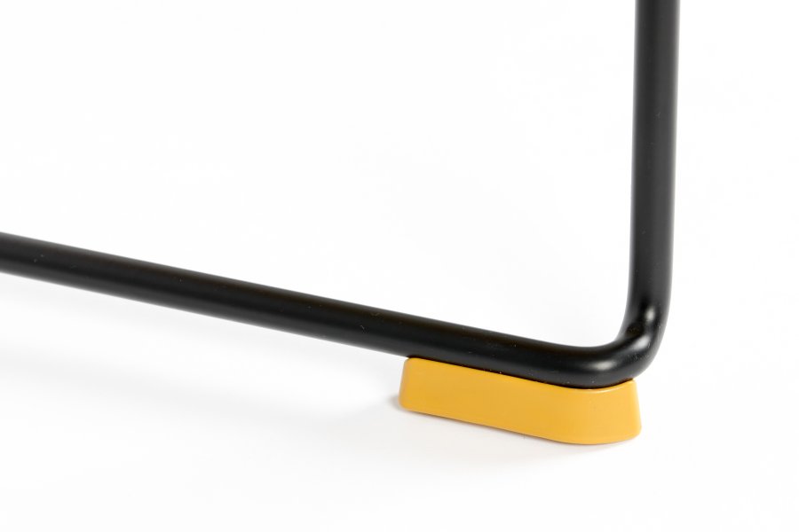 WHITE LABEL LIVING Stacks spisebordsstol, stabelbar - okkergul polypropylen og stl