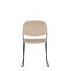 WHITE LABEL LIVING Stacks spisebordsstol, stabelbar - brun polypropylen og stl