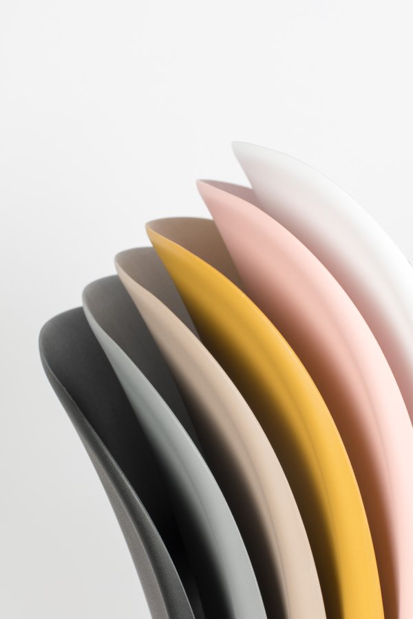 WHITE LABEL LIVING Stacks spisebordsstol, stabelbar - brun polypropylen og stl