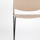 WHITE LABEL LIVING Stacks spisebordsstol, stabelbar - brun polypropylen og stl