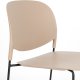 WHITE LABEL LIVING Stacks spisebordsstol, stabelbar - brun polypropylen og stl