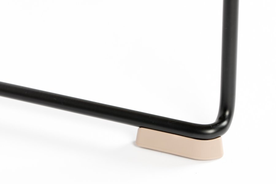 WHITE LABEL LIVING Stacks spisebordsstol, stabelbar - brun polypropylen og stl