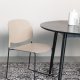 WHITE LABEL LIVING Stacks spisebordsstol, stabelbar - brun polypropylen og stl