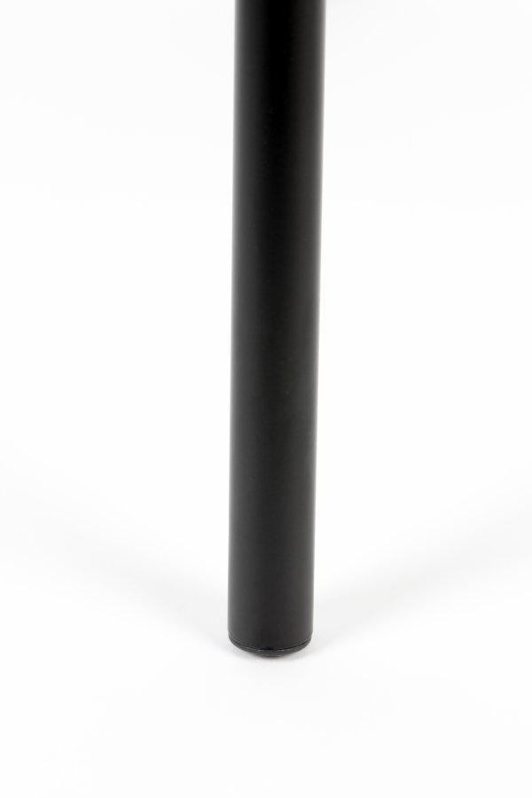 ZUIVER Jort spisebordsstol - natur rattan og sort stl