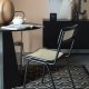 ZUIVER Jort spisebordsstol - natur rattan og sort stl