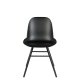 ZUIVER Albert Kuip spisebordsstol - sort plastik og sort asketr