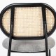 ZUIVER Spike spisebordsstol - natur rattan, gr polyester og sort stl