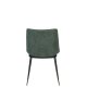WHITE LABEL LIVING Lionel spisebordsstol - mrkegrn polyester/nylon og stl