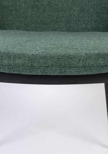 WHITE LABEL LIVING Lionel spisebordsstol - mrkegrn polyester/nylon og stl