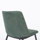 WHITE LABEL LIVING Lionel spisebordsstol - mrkegrn polyester/nylon og stl