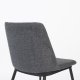 WHITE LABEL LIVING Lionel spisebordsstol - mrkegr polyester/nylon og stl