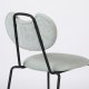 WHITE LABEL LIVING Aspen spisebordsstol - lysegrn stof og metal