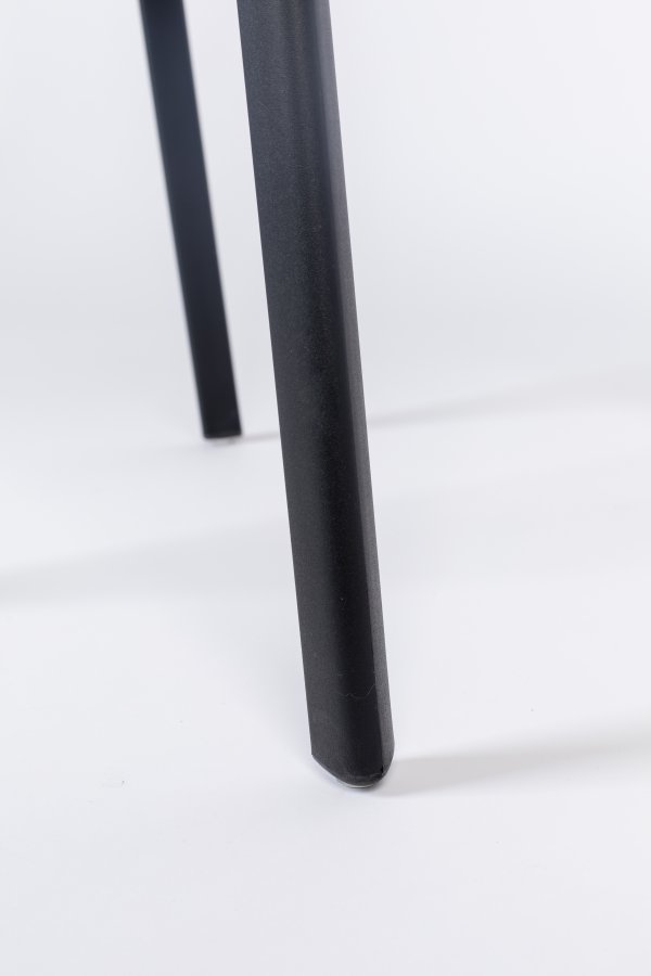 WHITE LABEL LIVING Clive spisebordsstol - sort polypropylen