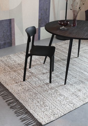 WHITE LABEL LIVING Clive spisebordsstol - sort polypropylen