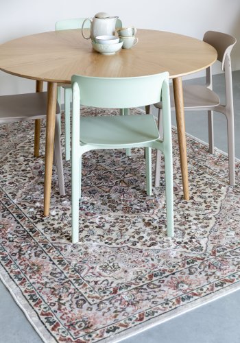 WHITE LABEL LIVING Clive spisebordsstol - lysebrun polypropylen