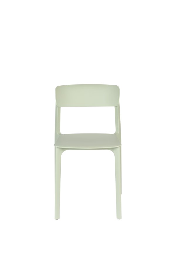 WHITE LABEL LIVING Clive spisebordsstol - lysegrn polypropylen
