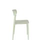 WHITE LABEL LIVING Clive spisebordsstol - lysegrn polypropylen