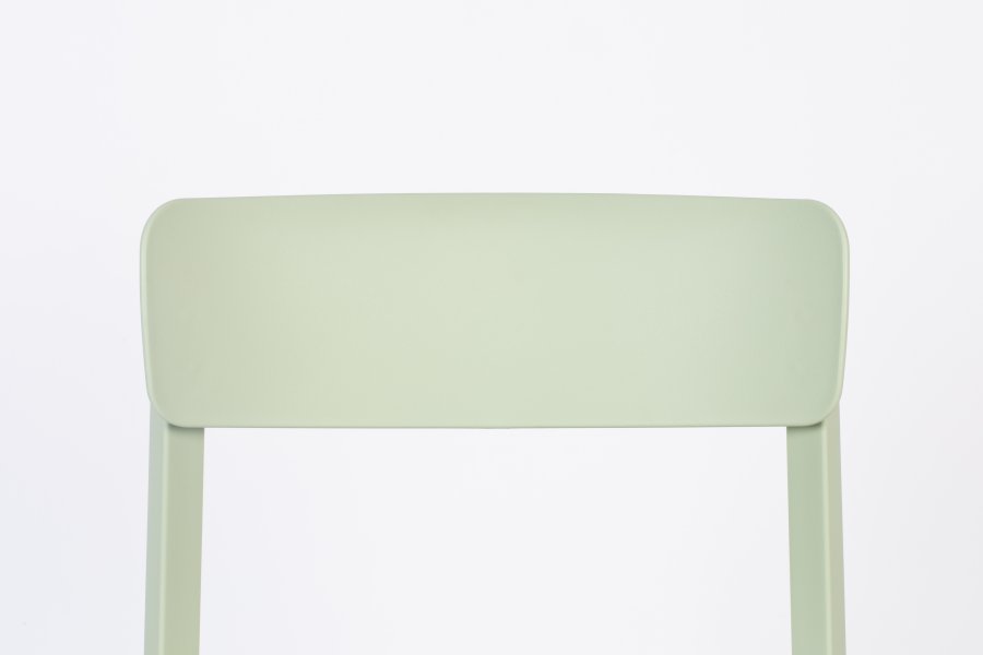 WHITE LABEL LIVING Clive spisebordsstol - lysegrn polypropylen