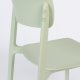 WHITE LABEL LIVING Clive spisebordsstol - lysegrn polypropylen