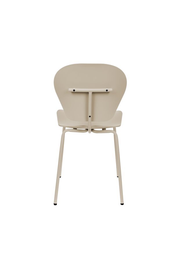 ZUIVER Ocean Rice spisebordsstol - beige genbrugt plast fra havet og beige metal