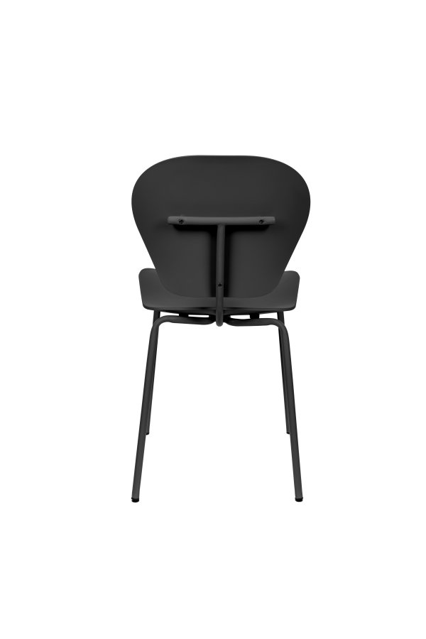 ZUIVER Ocean Pirate spisebordsstol - sort genbrugt plast fra havet og sort metal