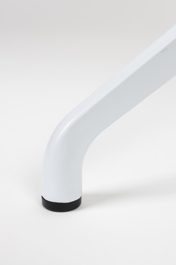 ZUIVER Albert Kuip spisebordsstol, m. drejefunktion - hvid polyester og hvid aluminium