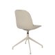ZUIVER Albert Kuip spisebordsstol, m. drejefunktion - taupe polyester og taupe aluminium