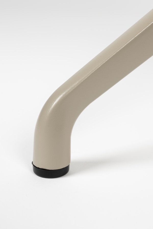 ZUIVER Albert Kuip spisebordsstol, m. drejefunktion - taupe polyester og taupe aluminium