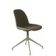ZUIVER Albert Kuip spisebordsstol, m. drejefunktion - grn polyester og grn aluminium
