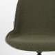 ZUIVER Albert Kuip spisebordsstol, m. drejefunktion - grn polyester og grn aluminium