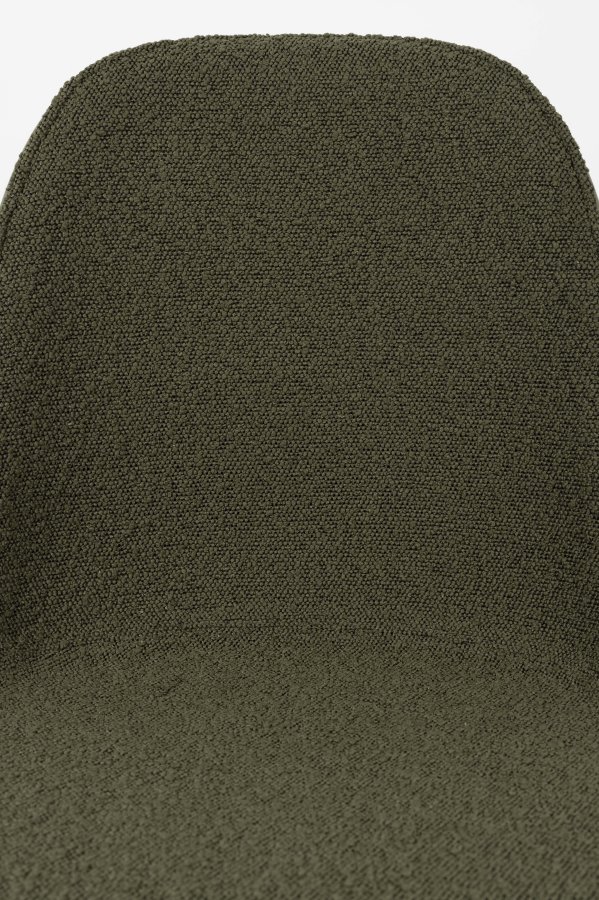 ZUIVER Albert Kuip spisebordsstol, m. drejefunktion - grn polyester og grn aluminium