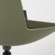ZUIVER Albert Kuip spisebordsstol, m. drejefunktion - grn polyester og grn aluminium