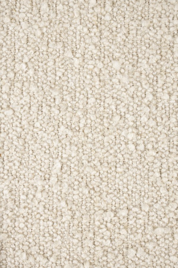 ZUIVER Tyler spisebordsstol, m. drejefunktion - hvid bouclé stof og sort stl