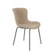 WHITE LABEL LIVING Junzo spisebordsstol - taupe fljl og metal