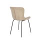 WHITE LABEL LIVING Junzo spisebordsstol - taupe fljl og metal