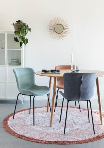 WHITE LABEL LIVING Junzo spisebordsstol - bl fljl og metal