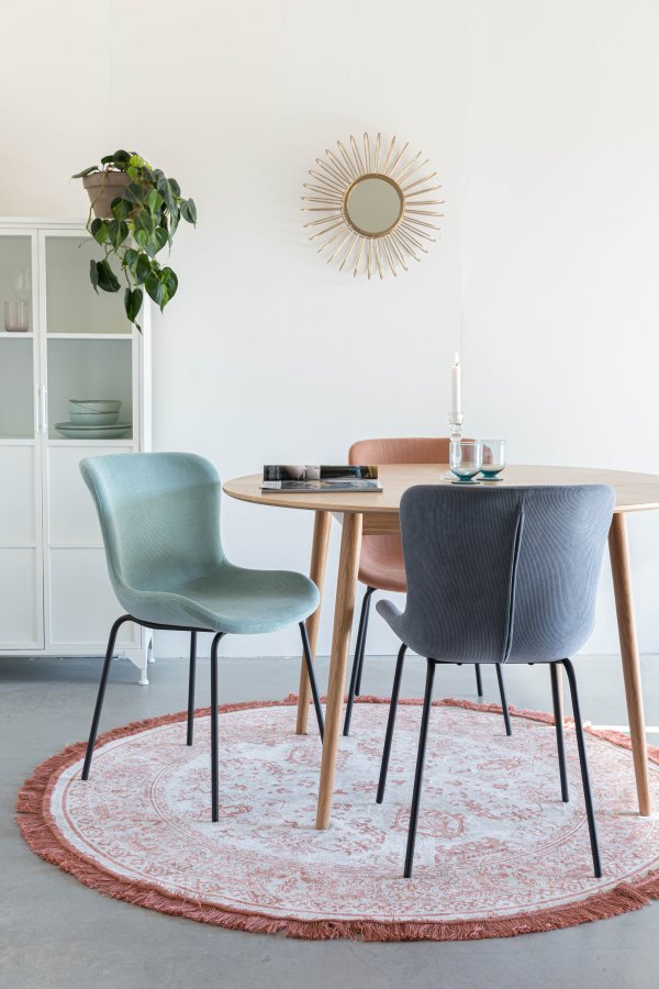 WHITE LABEL LIVING Junzo spisebordsstol - bl fljl og metal