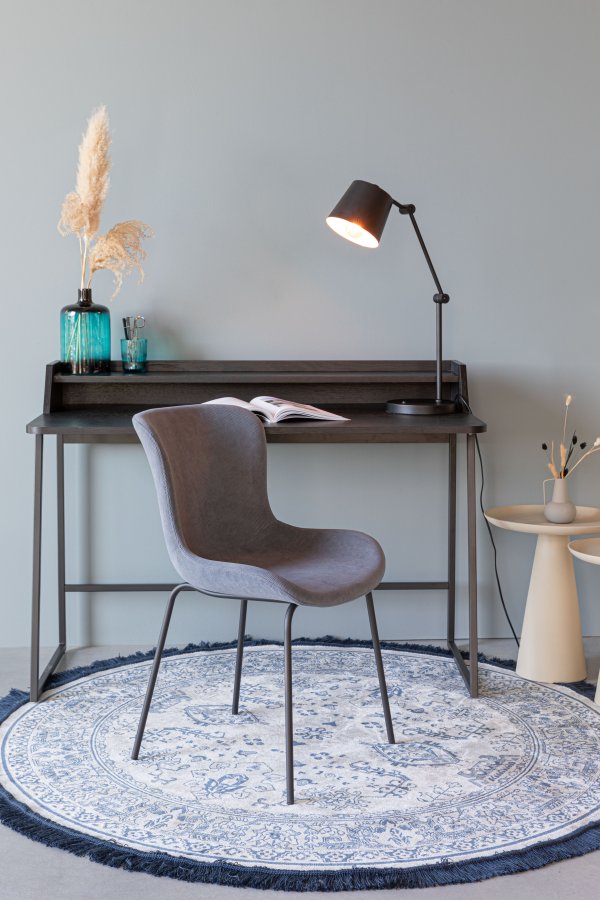 WHITE LABEL LIVING Junzo spisebordsstol - bl fljl og metal