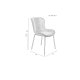 WHITE LABEL LIVING Junzo spisebordsstol - bl fljl og metal