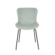 WHITE LABEL LIVING Junzo spisebordsstol - lysegrn fljl og metal