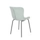 WHITE LABEL LIVING Junzo spisebordsstol - lysegrn fljl og metal