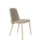 ZUIVER Clip spisebordsstol - beige polyester, egefinér og metal