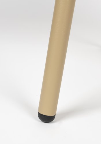 ZUIVER Clip spisebordsstol - beige polyester, egefinér og metal