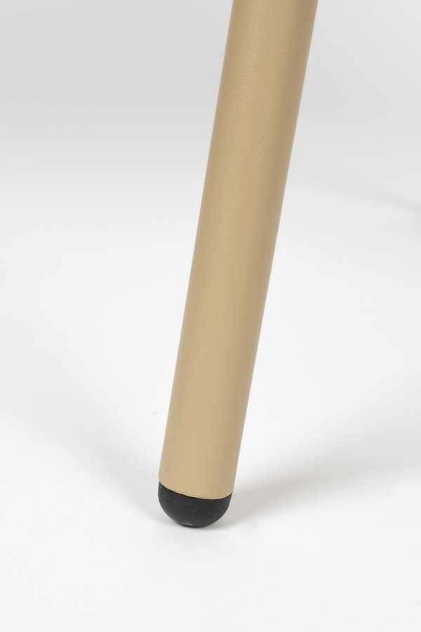 ZUIVER Clip spisebordsstol - beige polyester, egefinér og metal