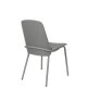 ZUIVER Clip spisebordsstol - gr polyester, egefinér og metal